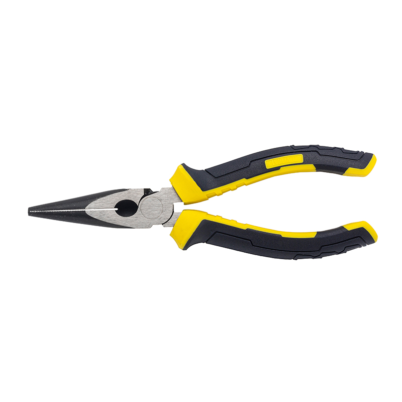 Great Wall Industrial-Grade German-Style Bi-Color Handle Long Nose Pliers，Labor-Saving