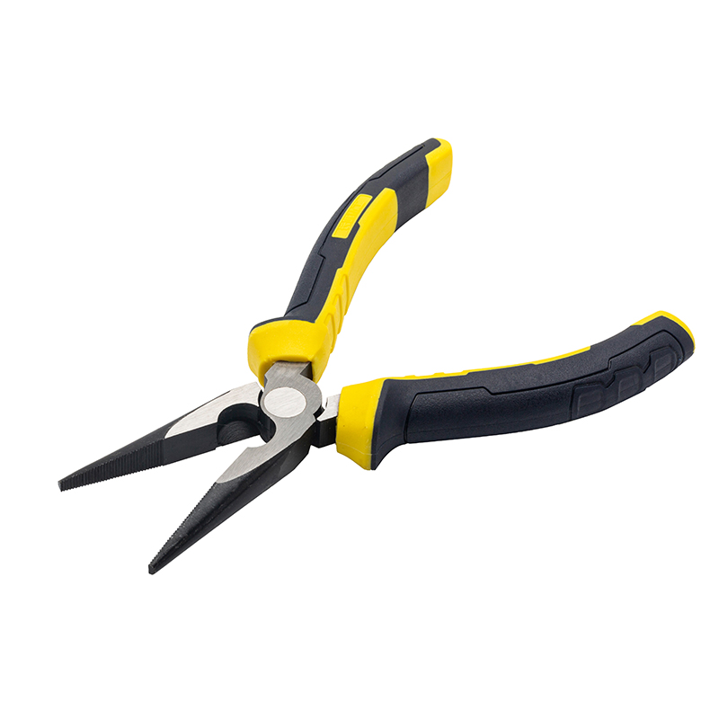 Great Wall Industrial-Grade German-Style Bi-Color Handle Long Nose Pliers，Labor-Saving