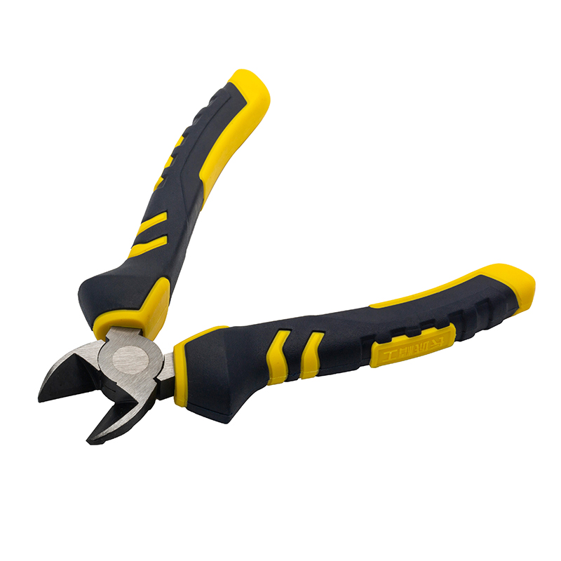 Great Wall Industrial-Grade German-Style Bi-Color Handle Diagonal Cutters Pliers，Labor-Saving